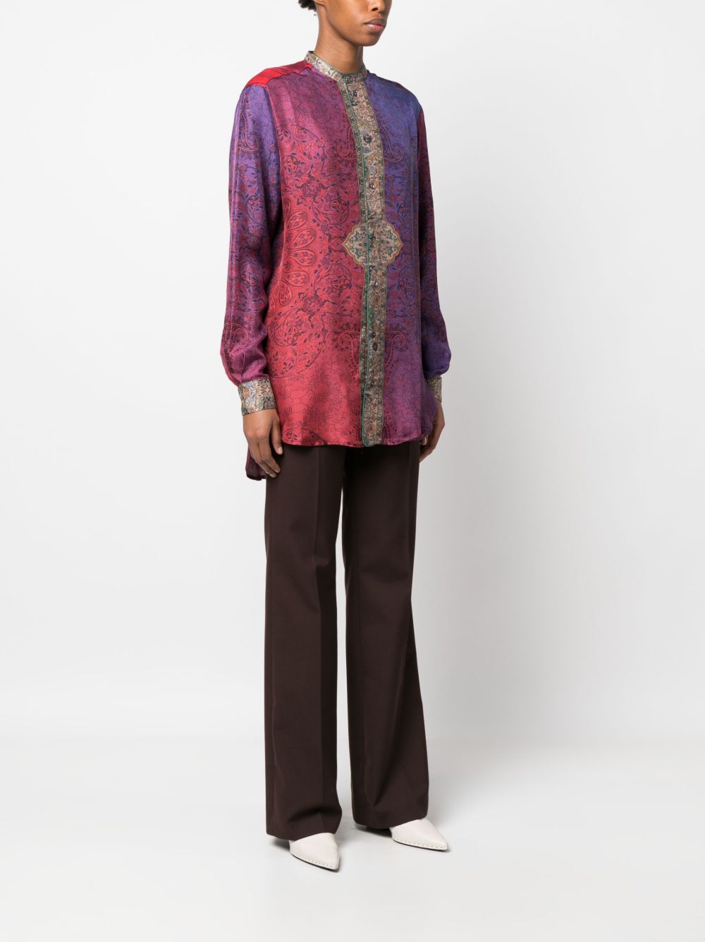 Pierre Louis Mascia Printed silk shirt
