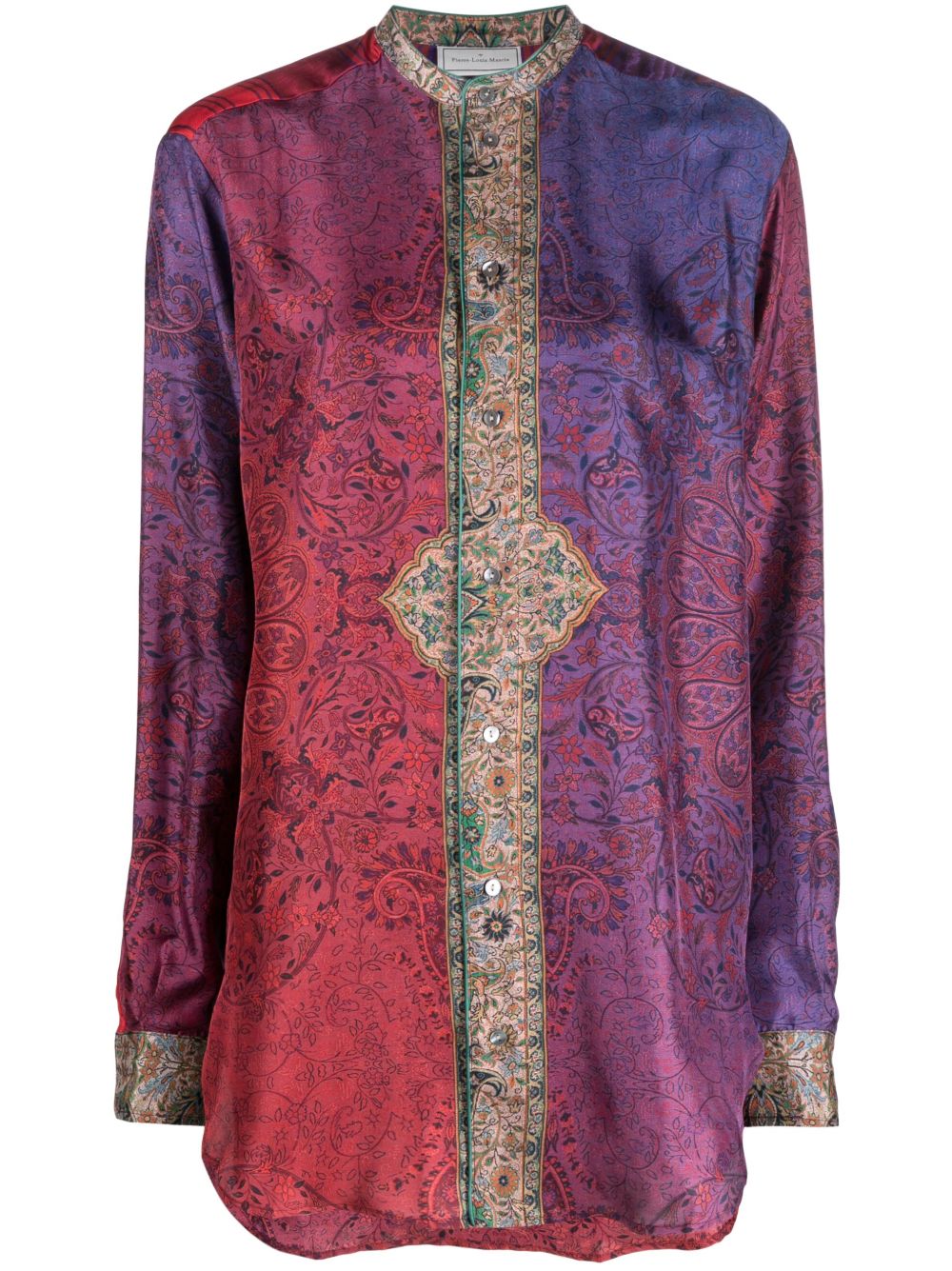 Pierre Louis Mascia Printed silk shirt