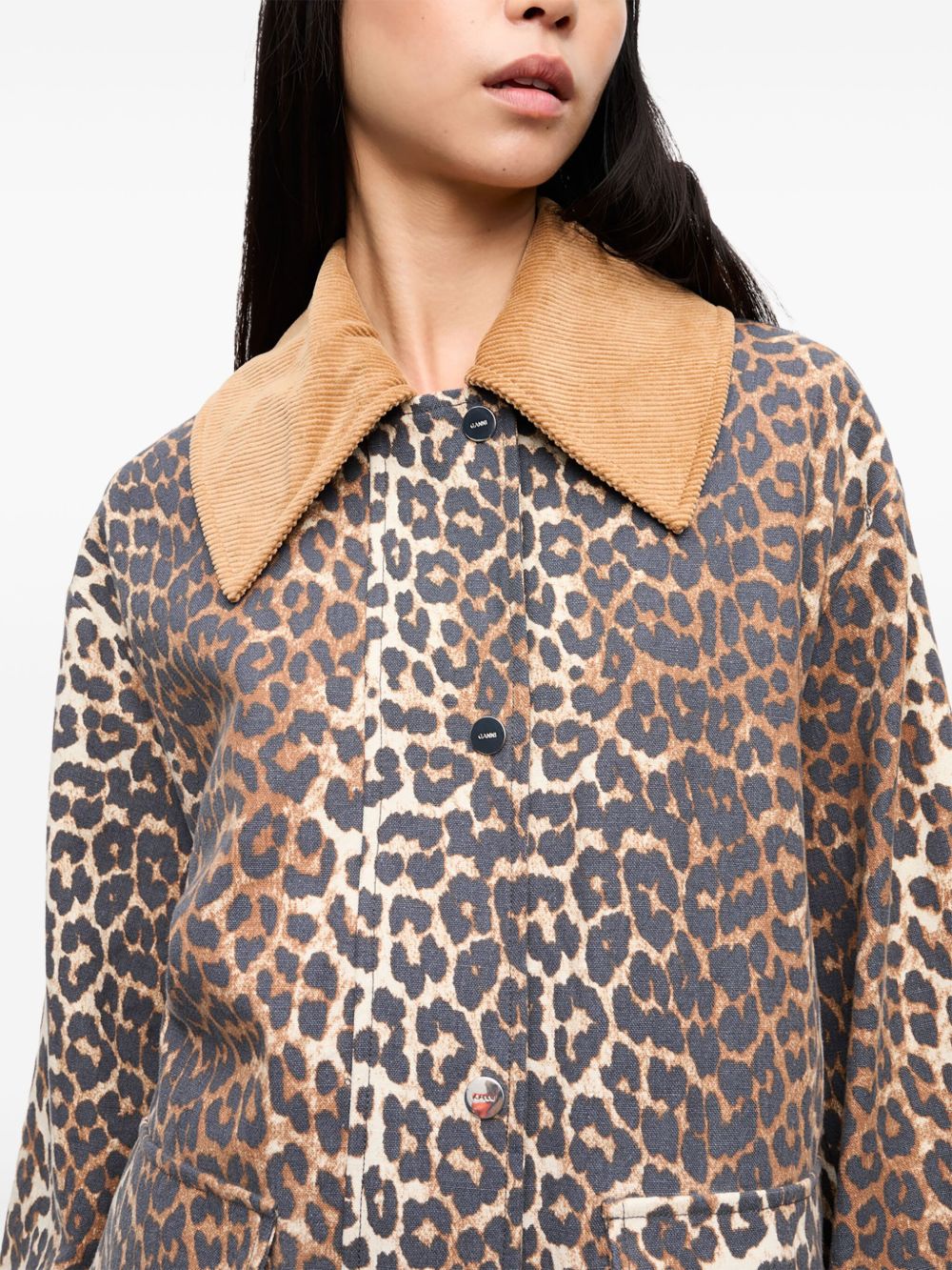 GANNI Jacket Brown