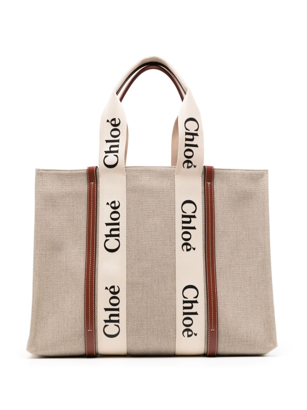 Chloé Tote bag Woody in lino