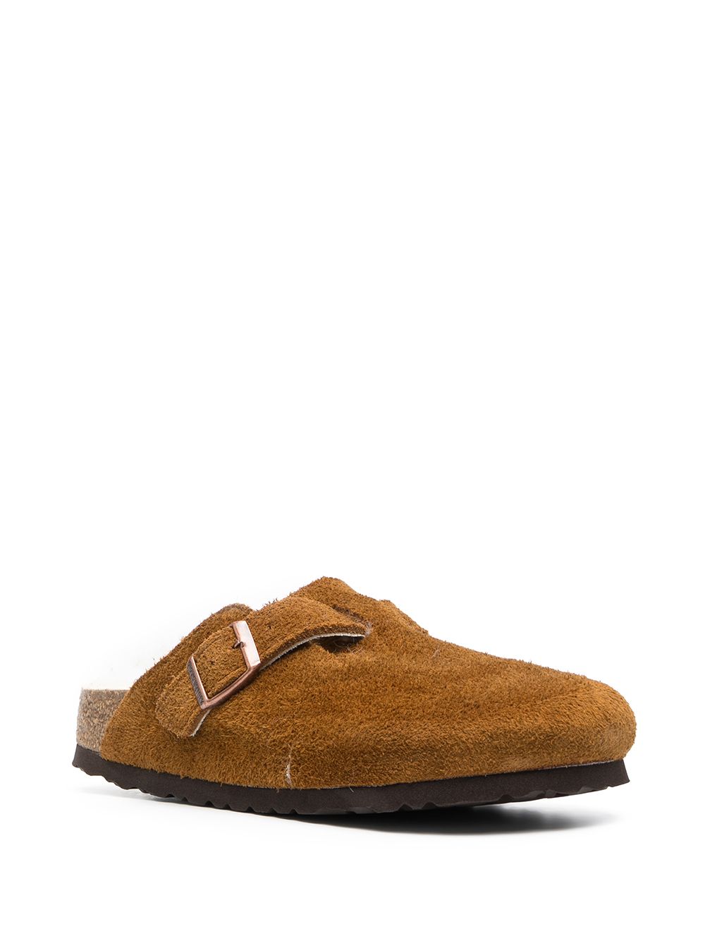 Sandale Birkenstock prej lëkure, kafe