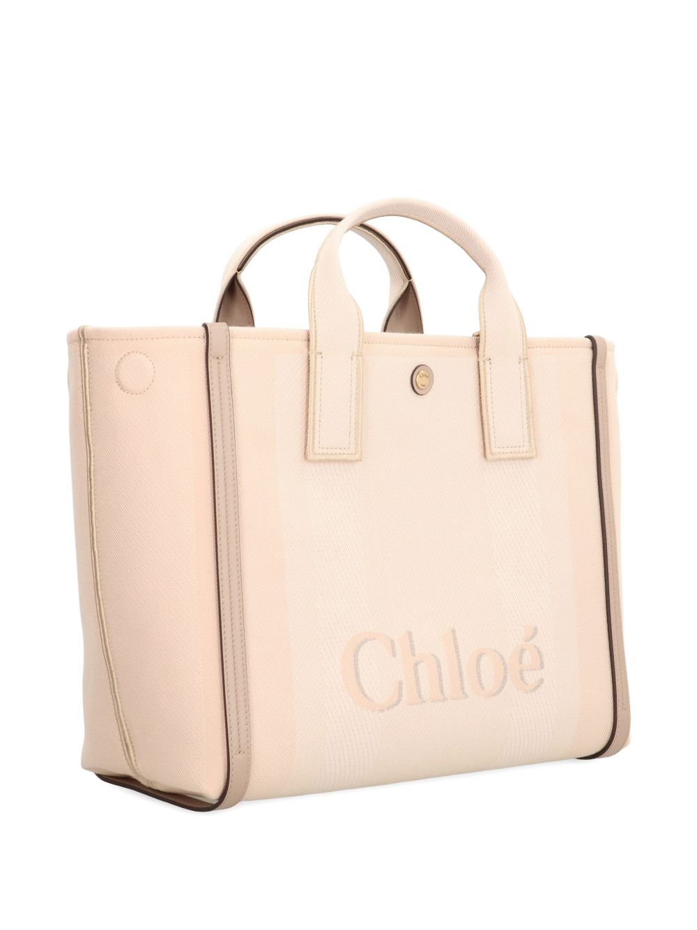 Çantë tote Chloé Carry prej kanavace