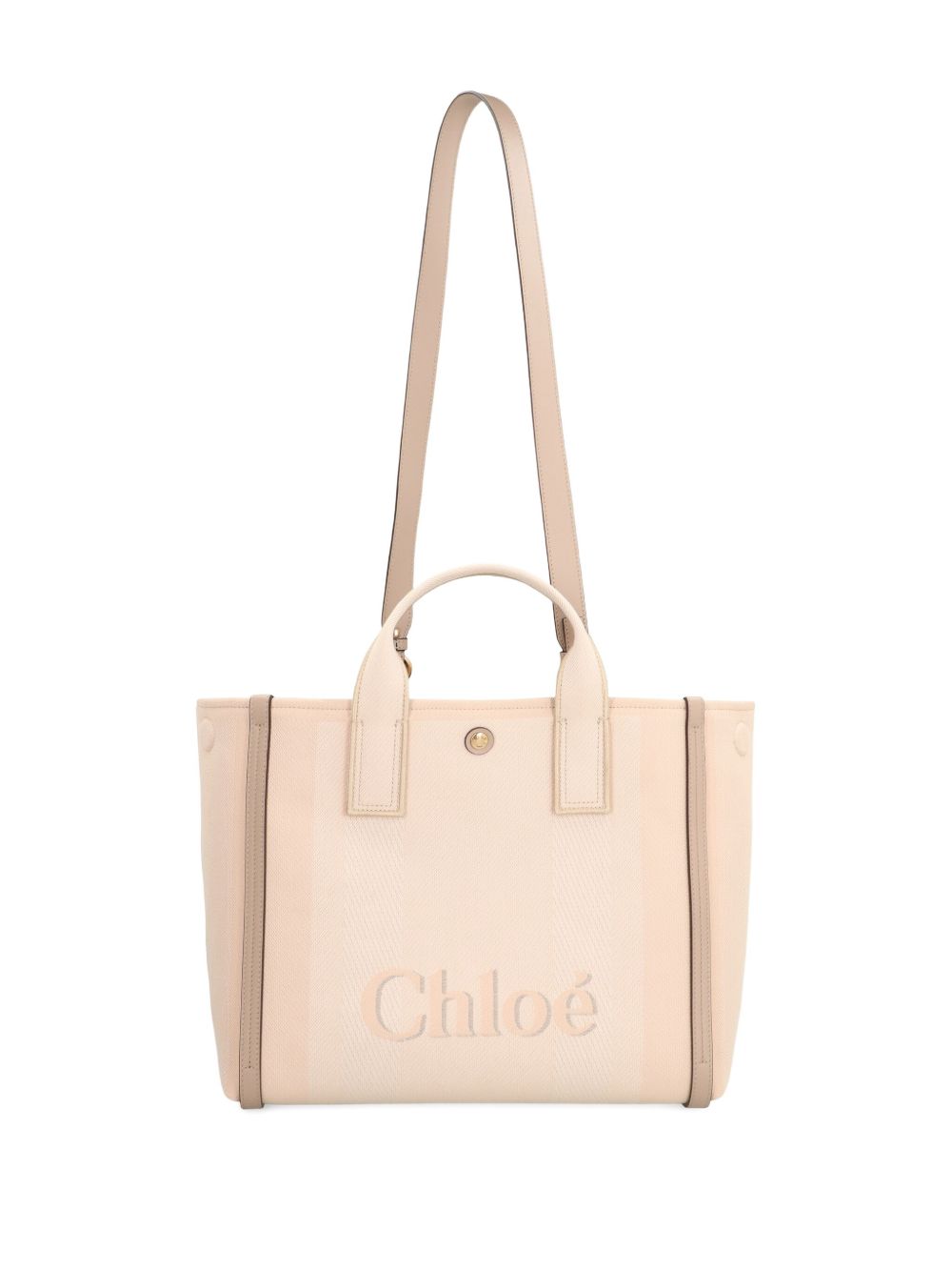 Çantë tote Chloé Carry prej kanavace