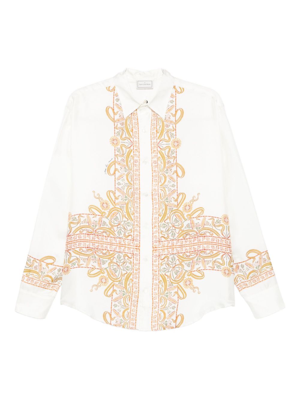 Pierre Louis Mascia Embroidered silk shirt