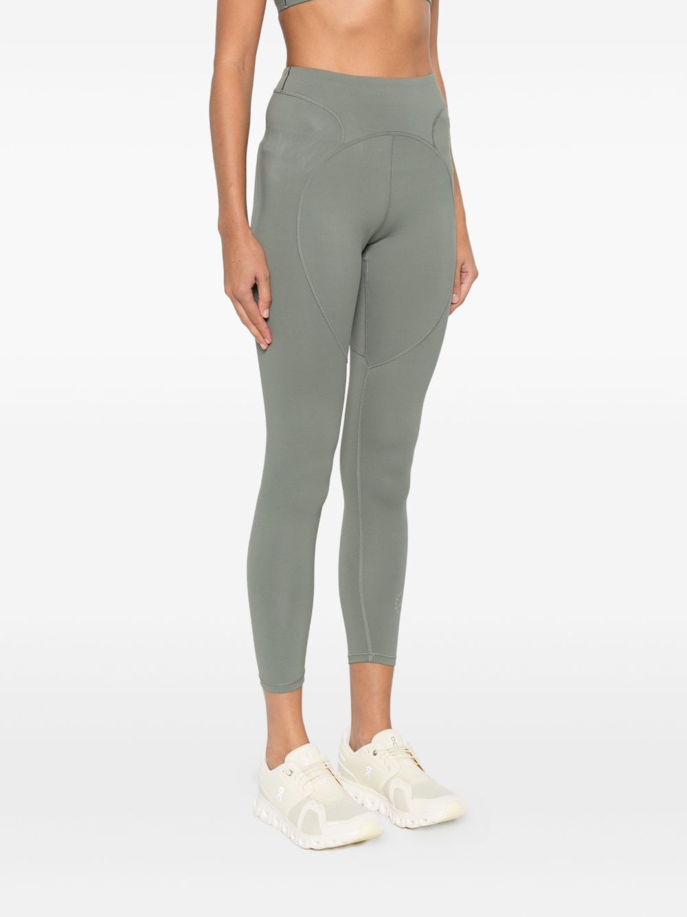 Pantallona Adidas nga Stella McCartney në ngjyrë të gjelbër