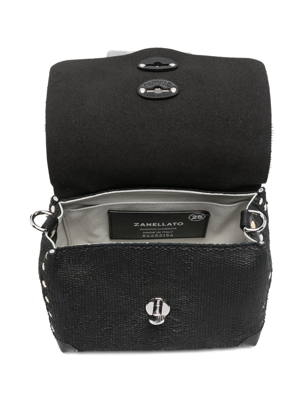 Zanellato Capsule Zanellato Postina® Baby Bag In Amoretto Black Etna Leather
