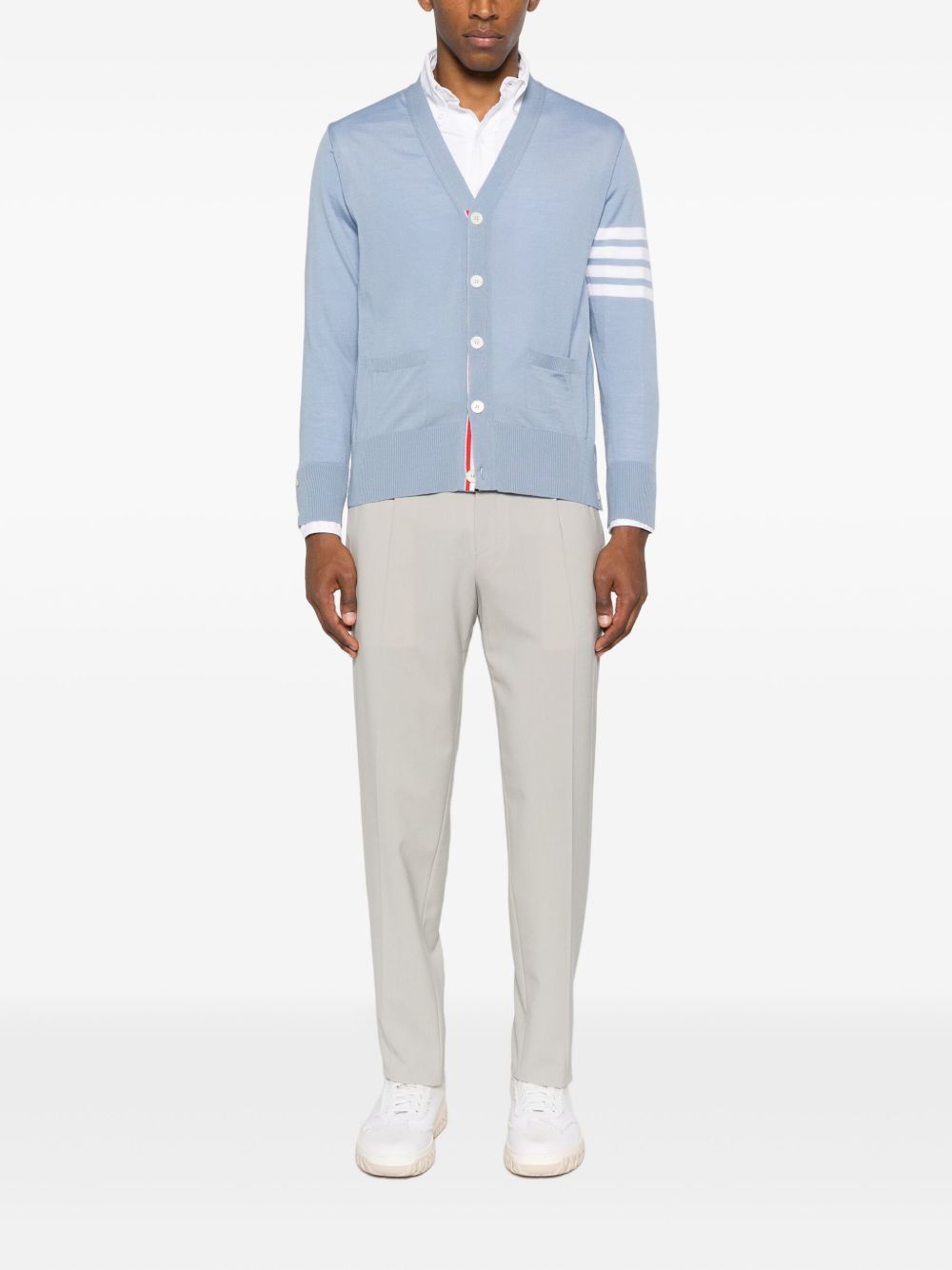 Triko Thom Browne Ngjyrë Blu e Qartë