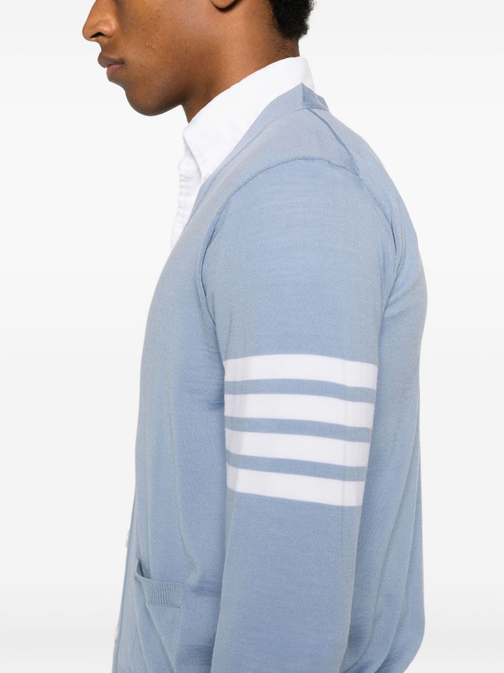 Triko Thom Browne Ngjyrë Blu e Qartë