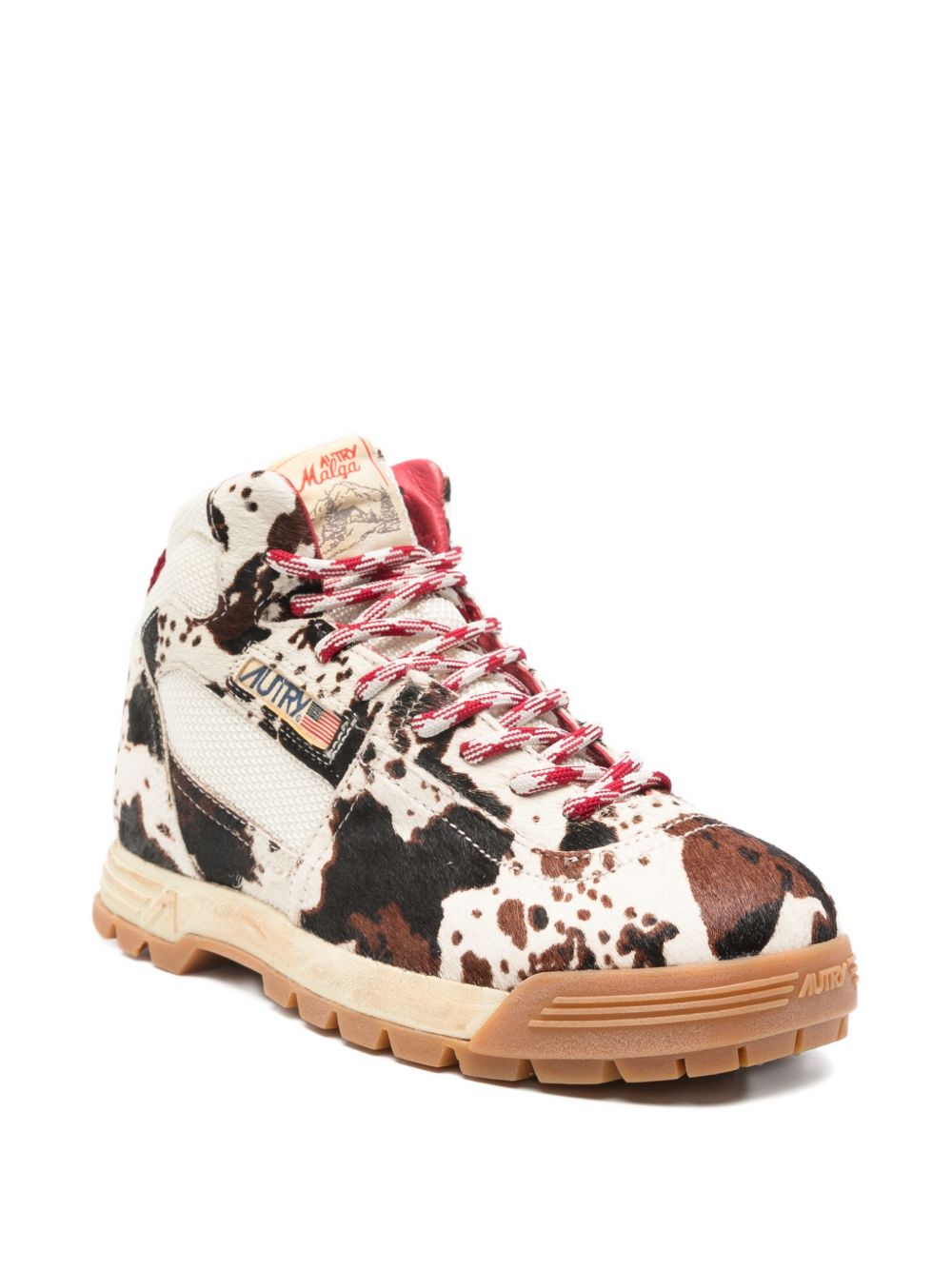 Autry MARSHMALLOW AND BROWN HORSE-EFFECT MALGA Sneakers