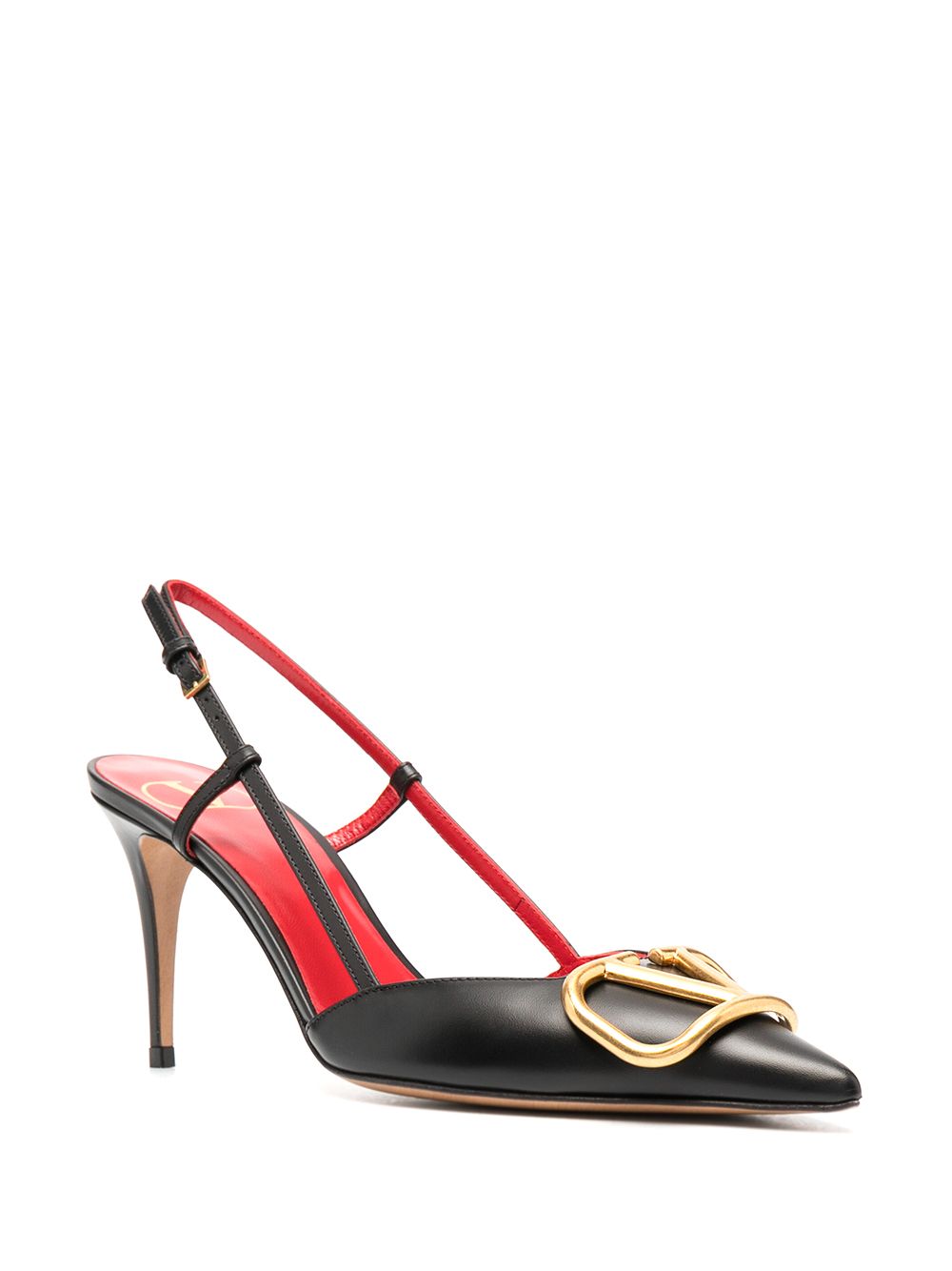 Valentino Garavani Vlogo Signature Slingback Décolleté In Calfskin 80mm