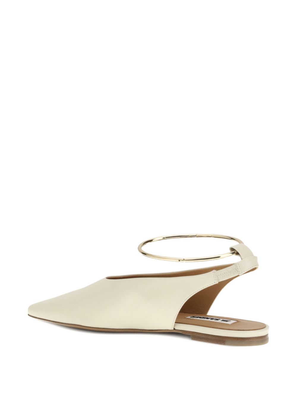 Jil Sander Këpucë të sheshta të bardha