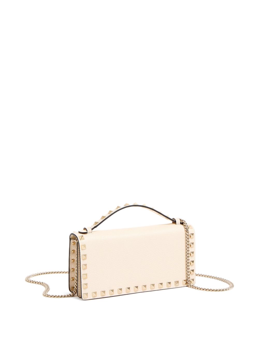 Portofol prej lëkure Valentino Garavani Rockstud me zinxhir