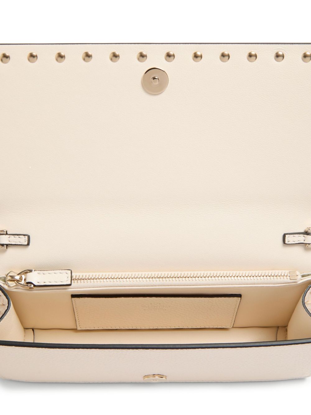Portofol prej lëkure Valentino Garavani Rockstud me zinxhir