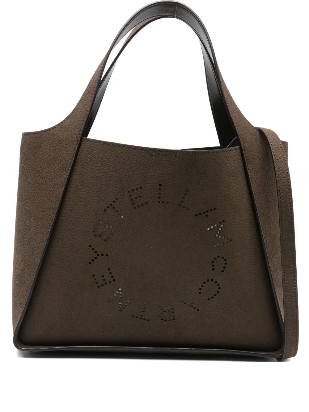Stella McCartney Large Suede Logo Tote Bag