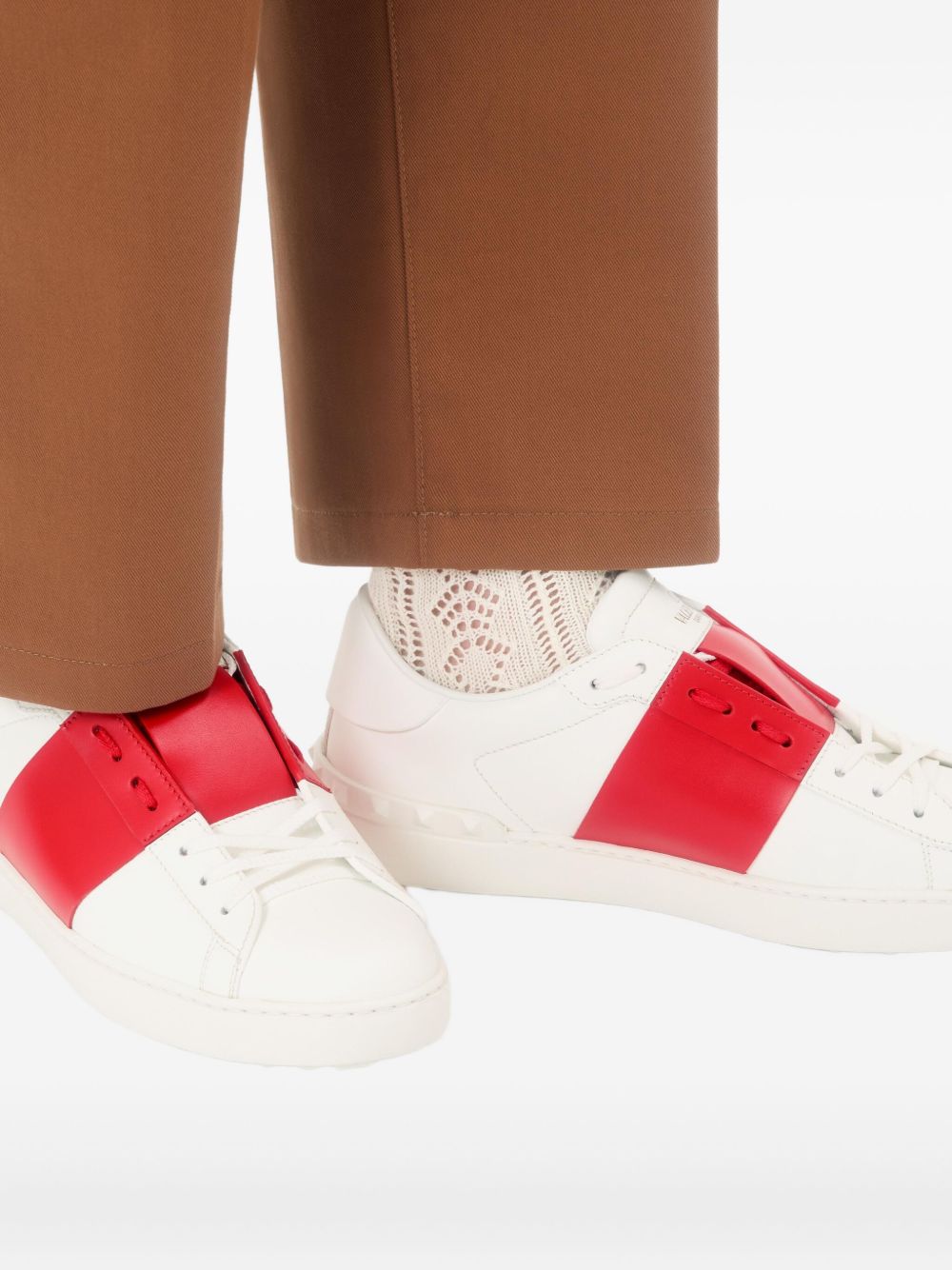 Valentino Garavani open calfskin sneakers