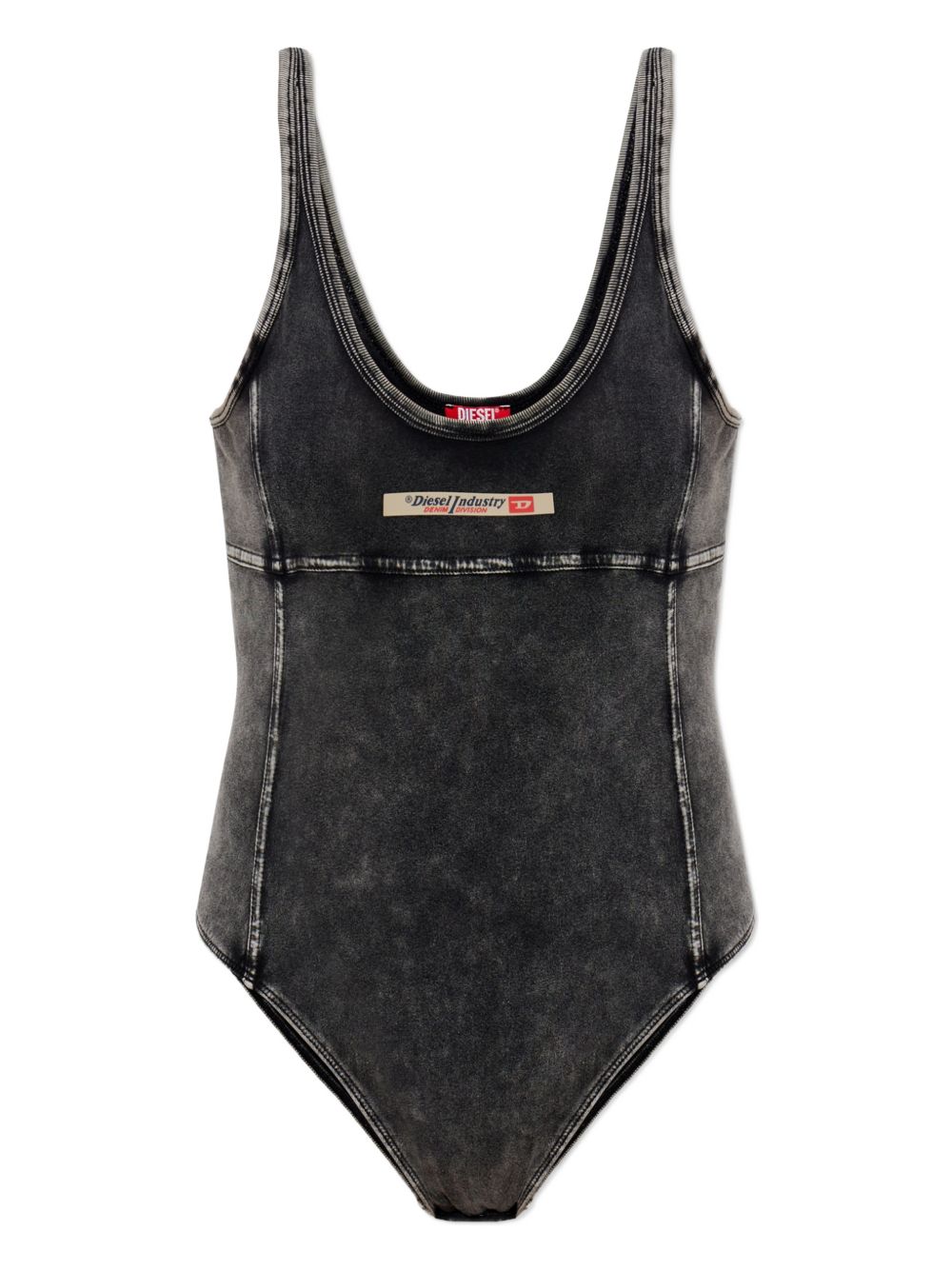 Diesel Phoebe-Dnm logo-appliqué bodysuit