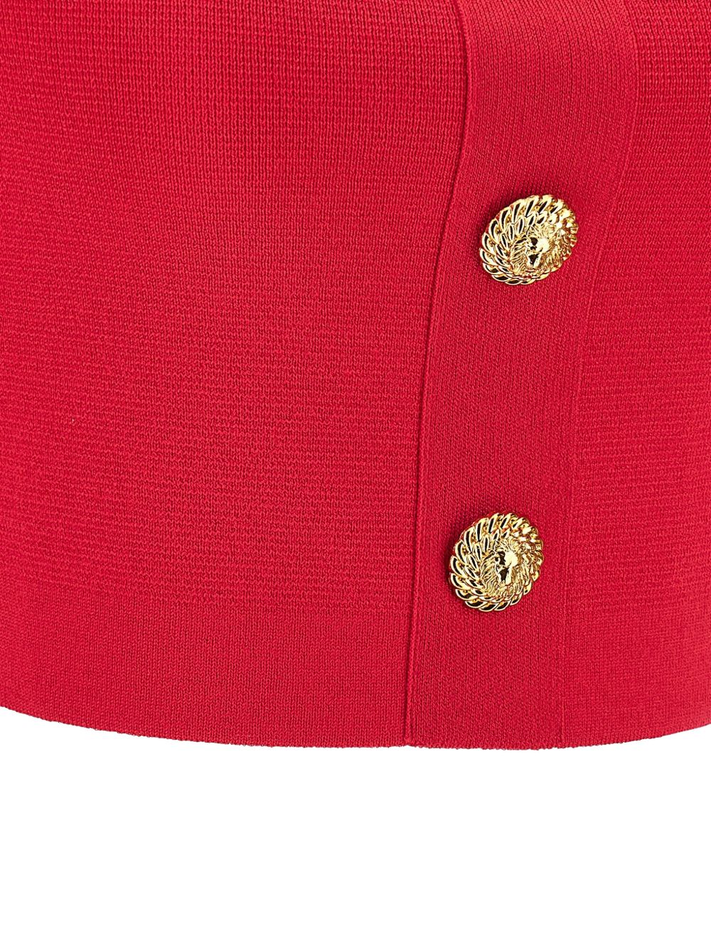 Balmain Knit bralette top with buttons