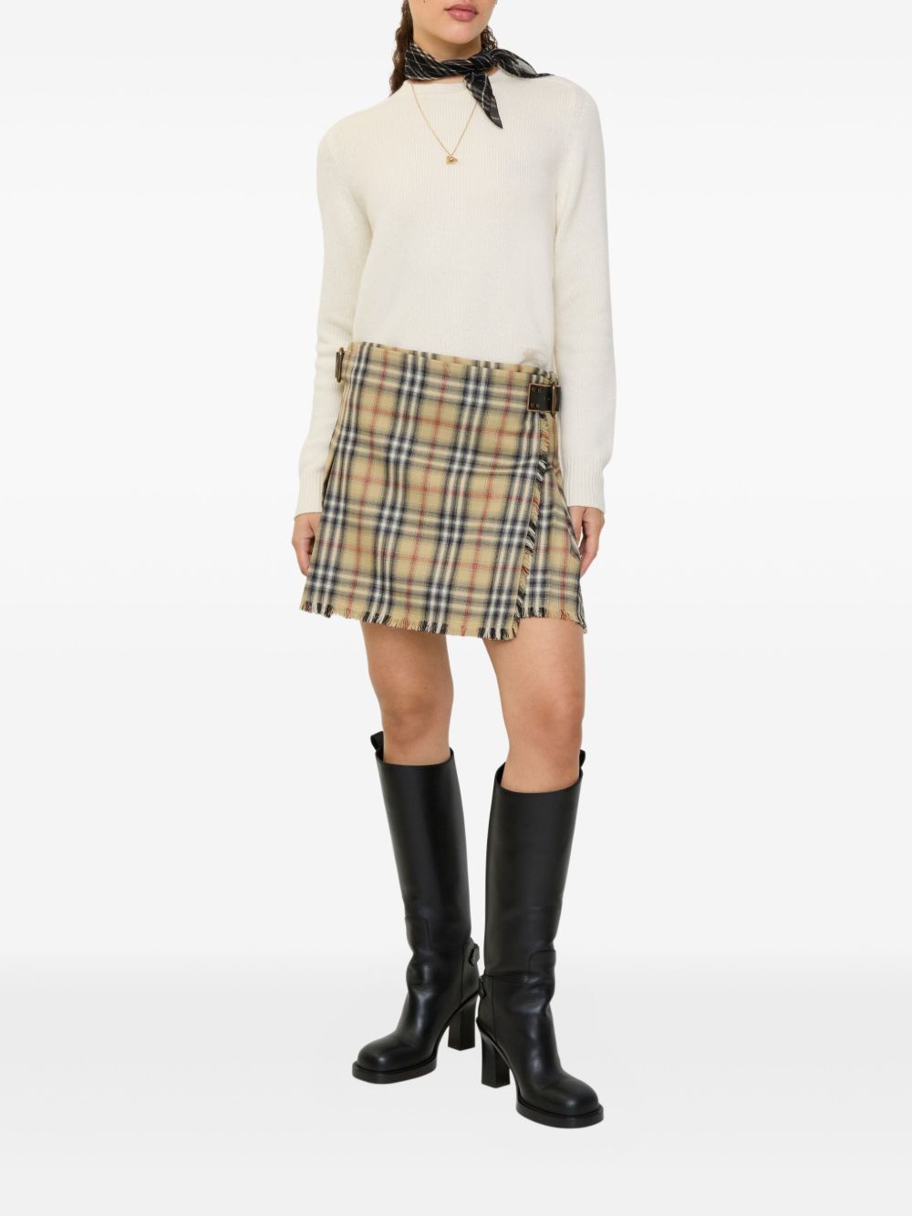 Burberry Wool mini skirt
