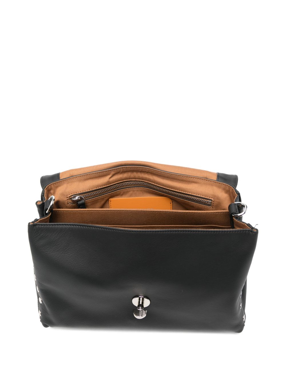 Zanellato Small Postina® Bag In Smooth Black Lavagna Leather