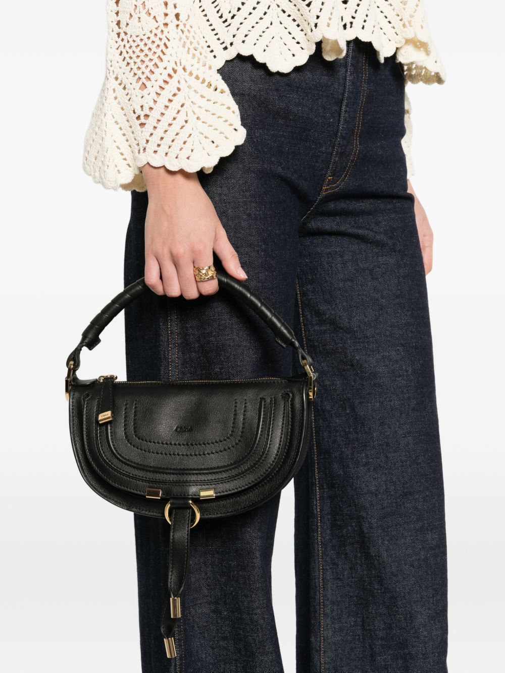 Chloé Marcie Mini Shoulder Bag In Soft Leather