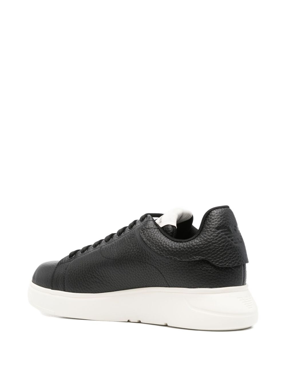 Emporio Armani Tumbled leather sneakers