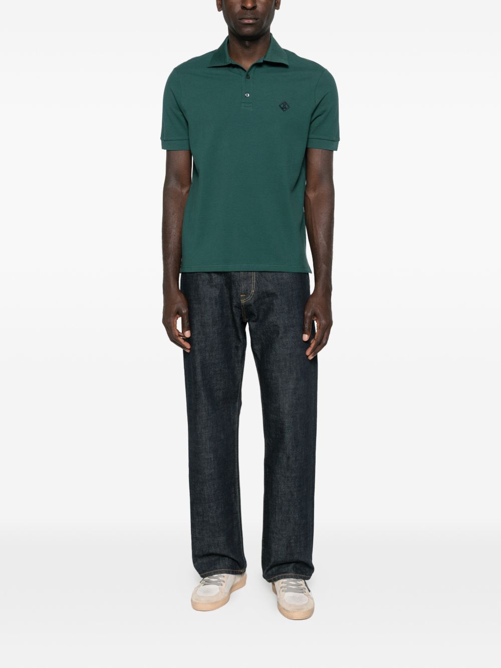 Herno Logo cotton polo shirt