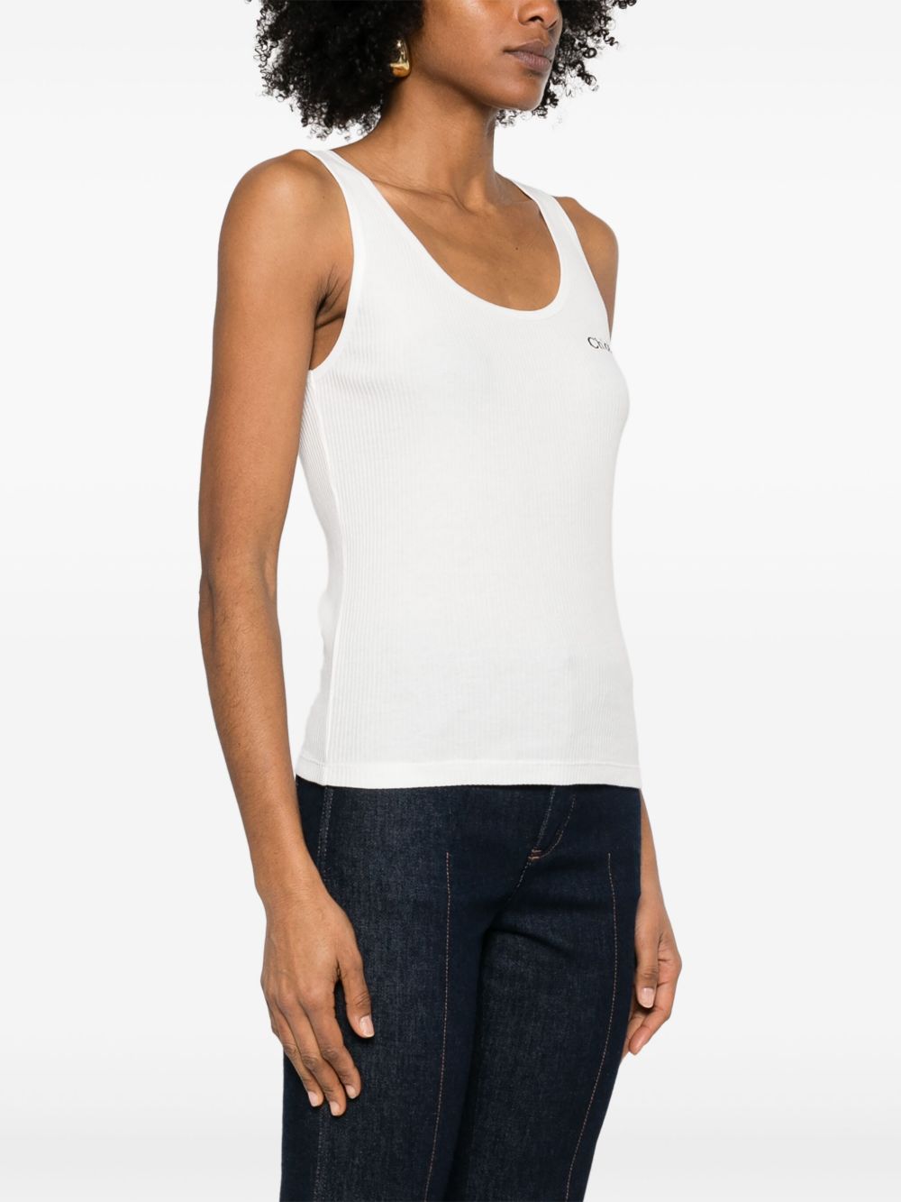 Chloé ChloÃ© Logo cotton top