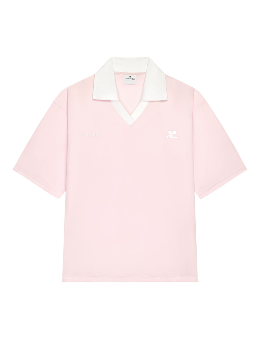 Courreges Pre Logo oversize polo shirt