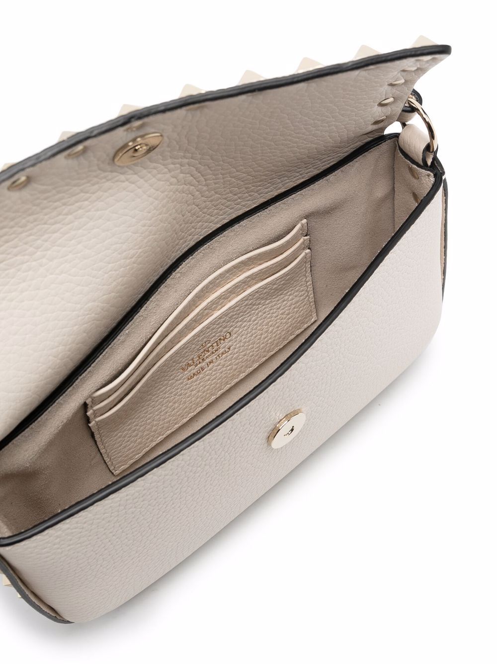 Valentino Garavani Rockstud Grainy Calfskin Pouch