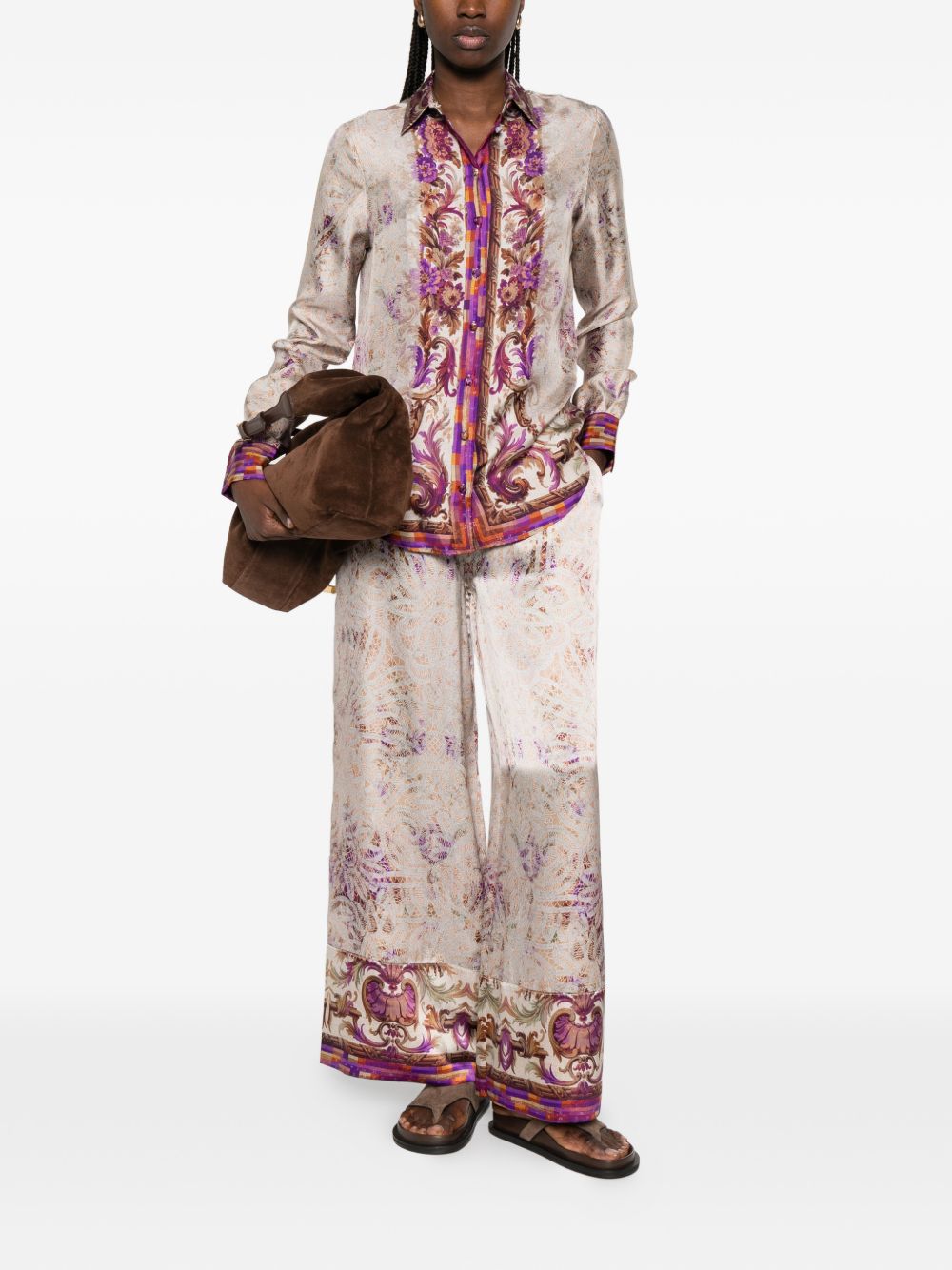 Pierre Louis Mascia Printed silk shirt