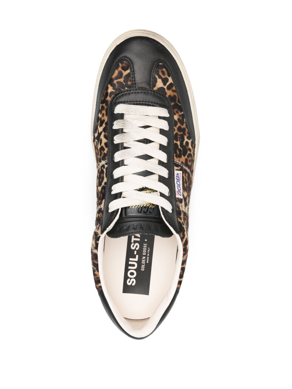 Golden Goose Soul Star in leopard-print pony skin Sneakers