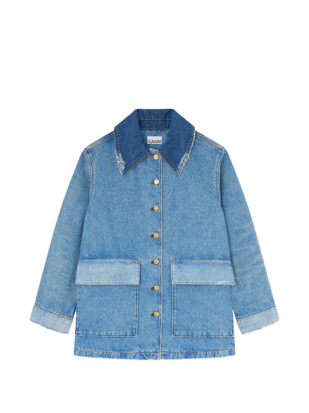 GANNI Coat NAVY