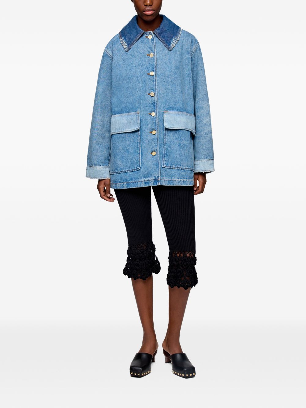 GANNI Coat NAVY