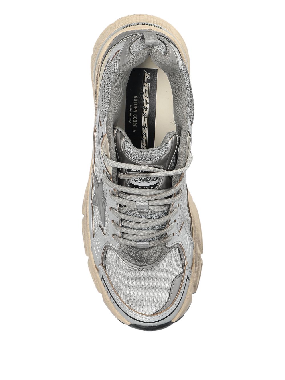 Golden Goose Lightstar Men's in grey mesh Sneakers