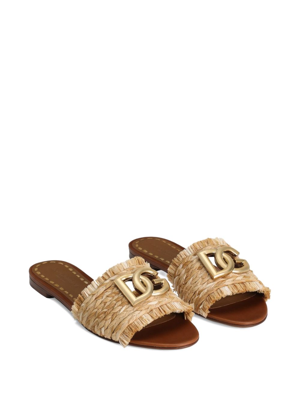 Dolce & Gabbana Raffia Braid Slipper