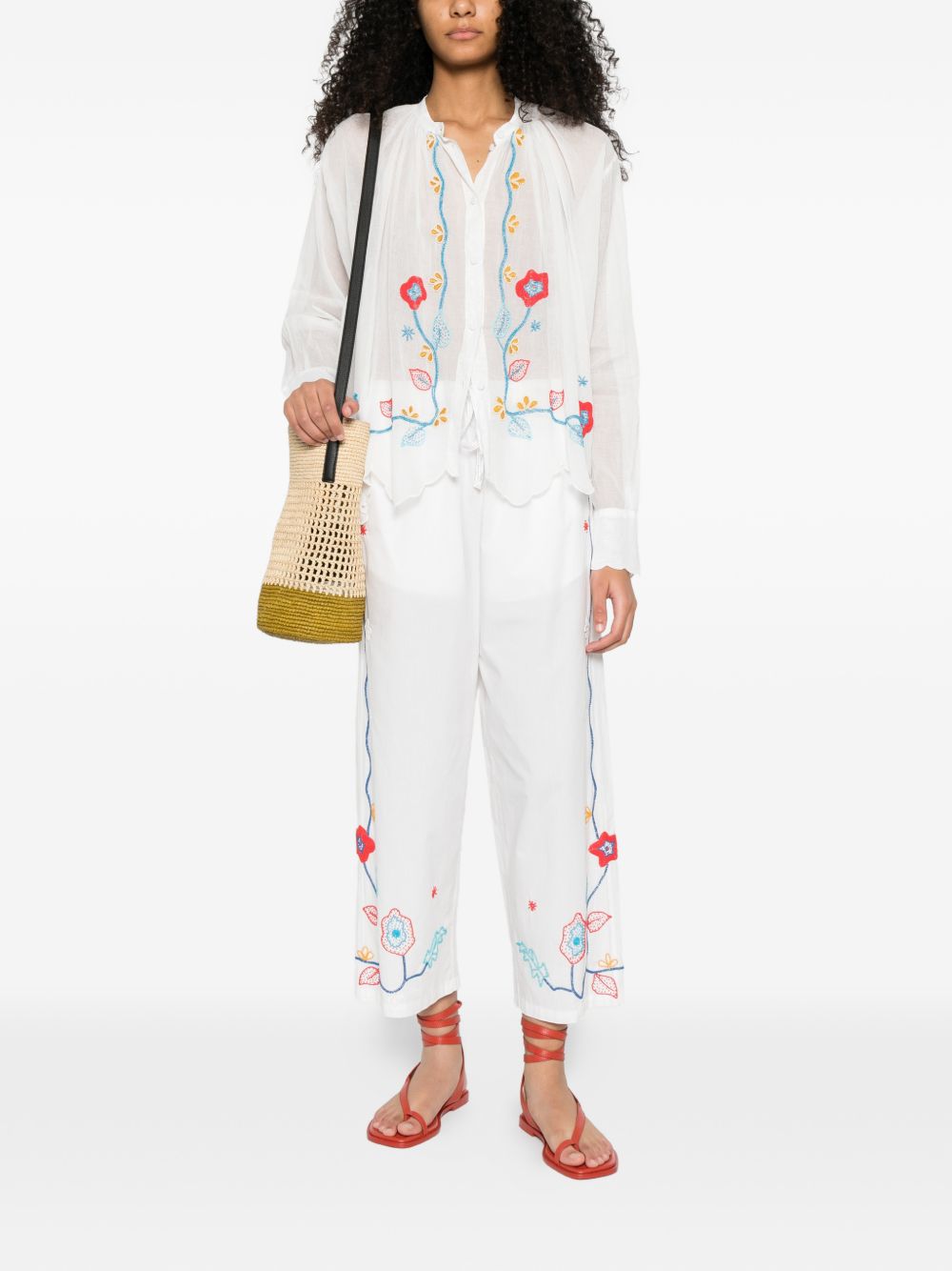 Forte Forte Embroidered cotton shirt
