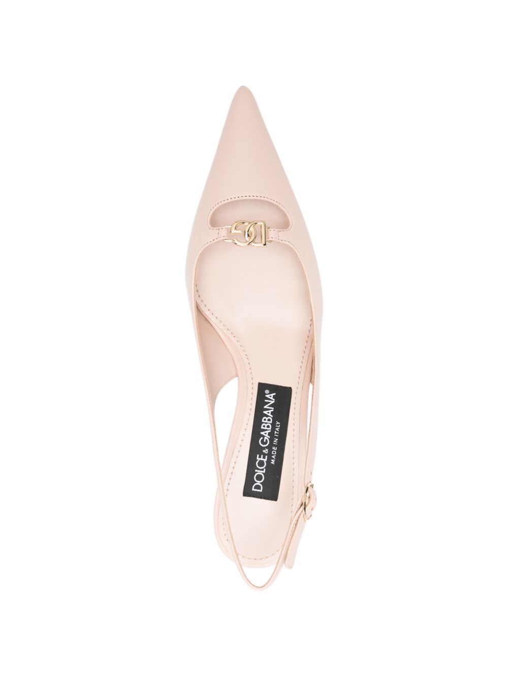 Dolce & Gabbana slingback-strap leather pumps