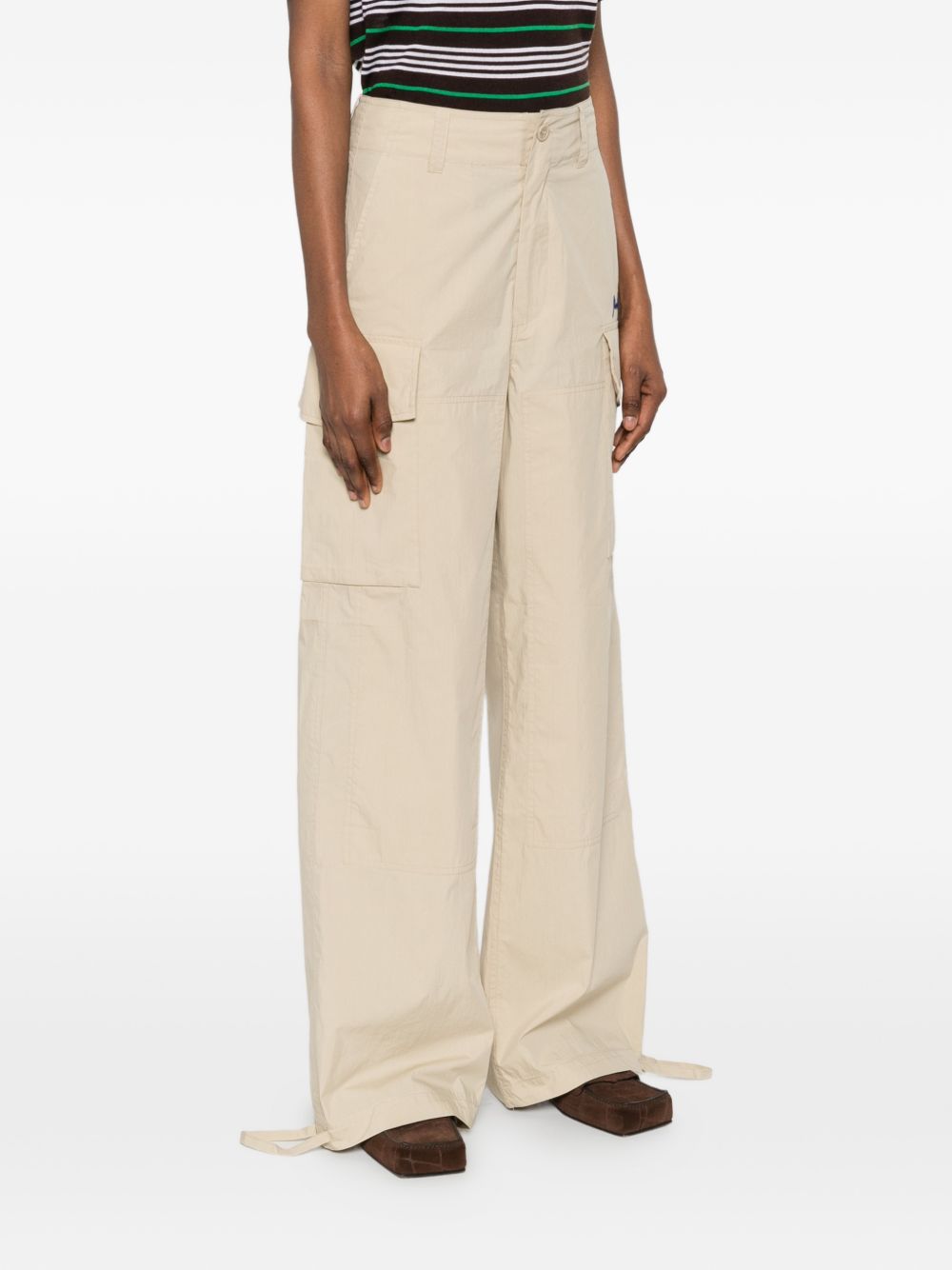 P.A.R.O.S.H. Nylon and cotton trousers