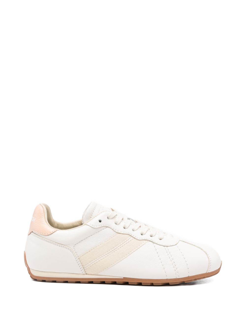 Woolrich Flat Sneakers in Calfskin with Side Bands