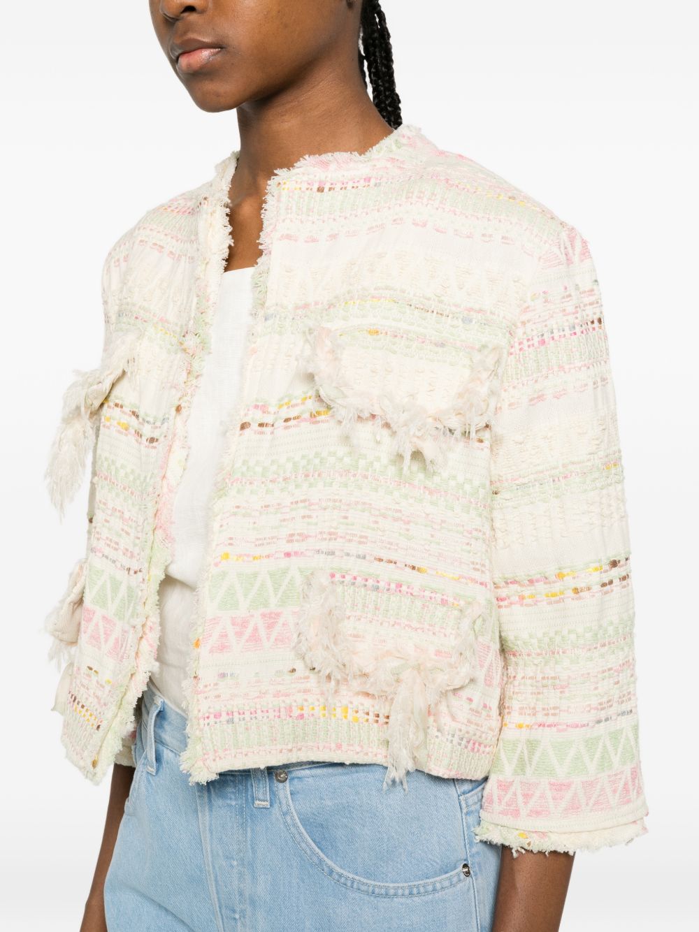 Bye Cotton blend short jacket