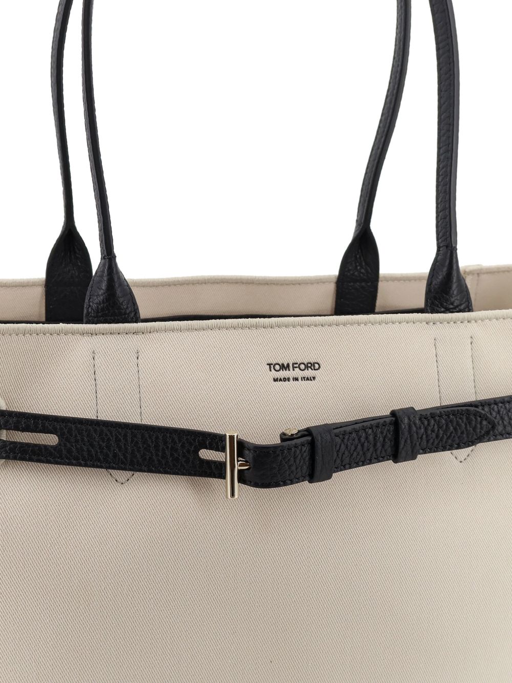 Tom Ford Canvas And Leather Audrey Medium Tote Bag
