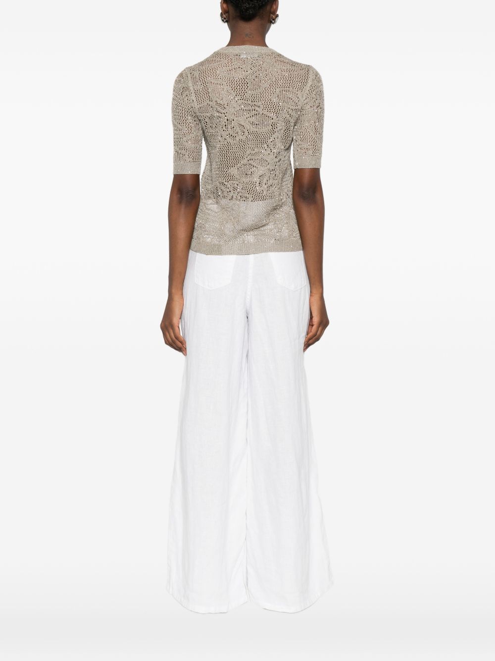 Fabiana Filippi Openwork t-shirt