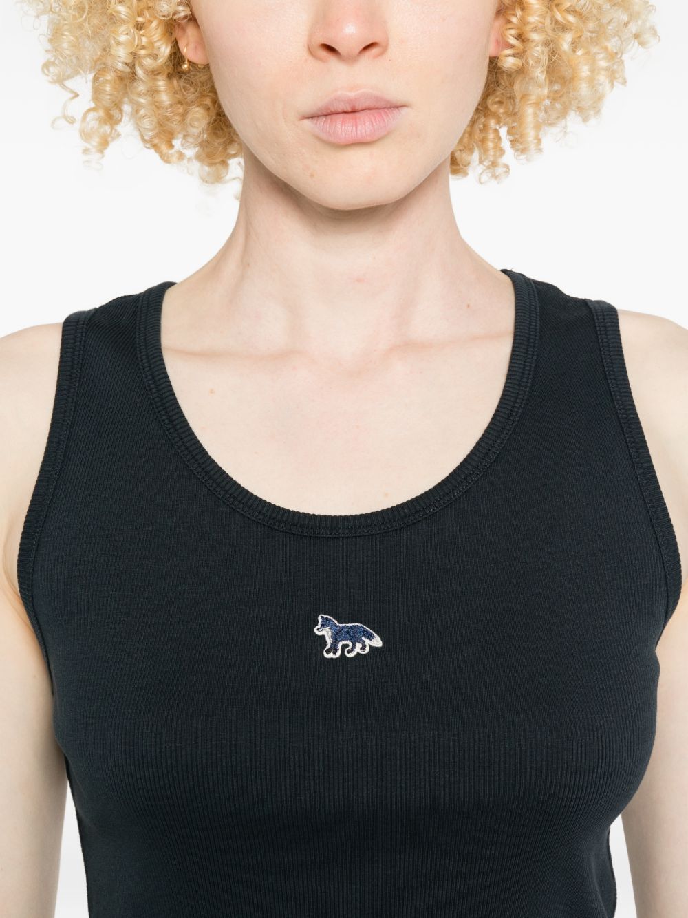 Maison Kitsuné Maison KitsunÃ© Baby Fox cotton tank top