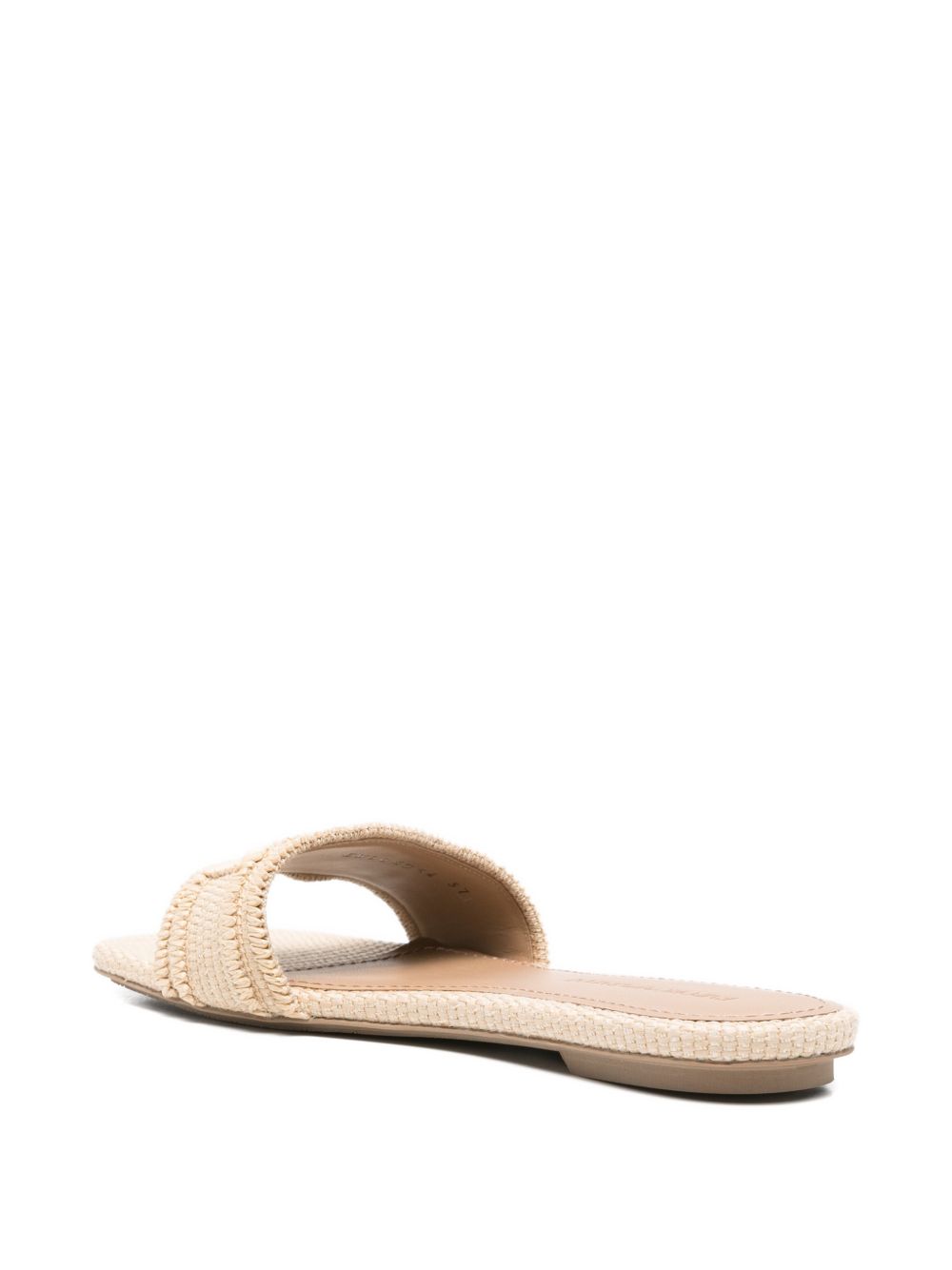 EMPORIO ARMANI EXCLUSIVE Woven raffia sandals