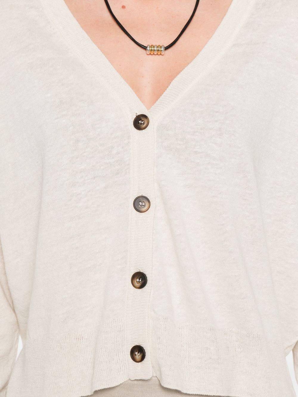 Base Linen and cotton blend cardigan