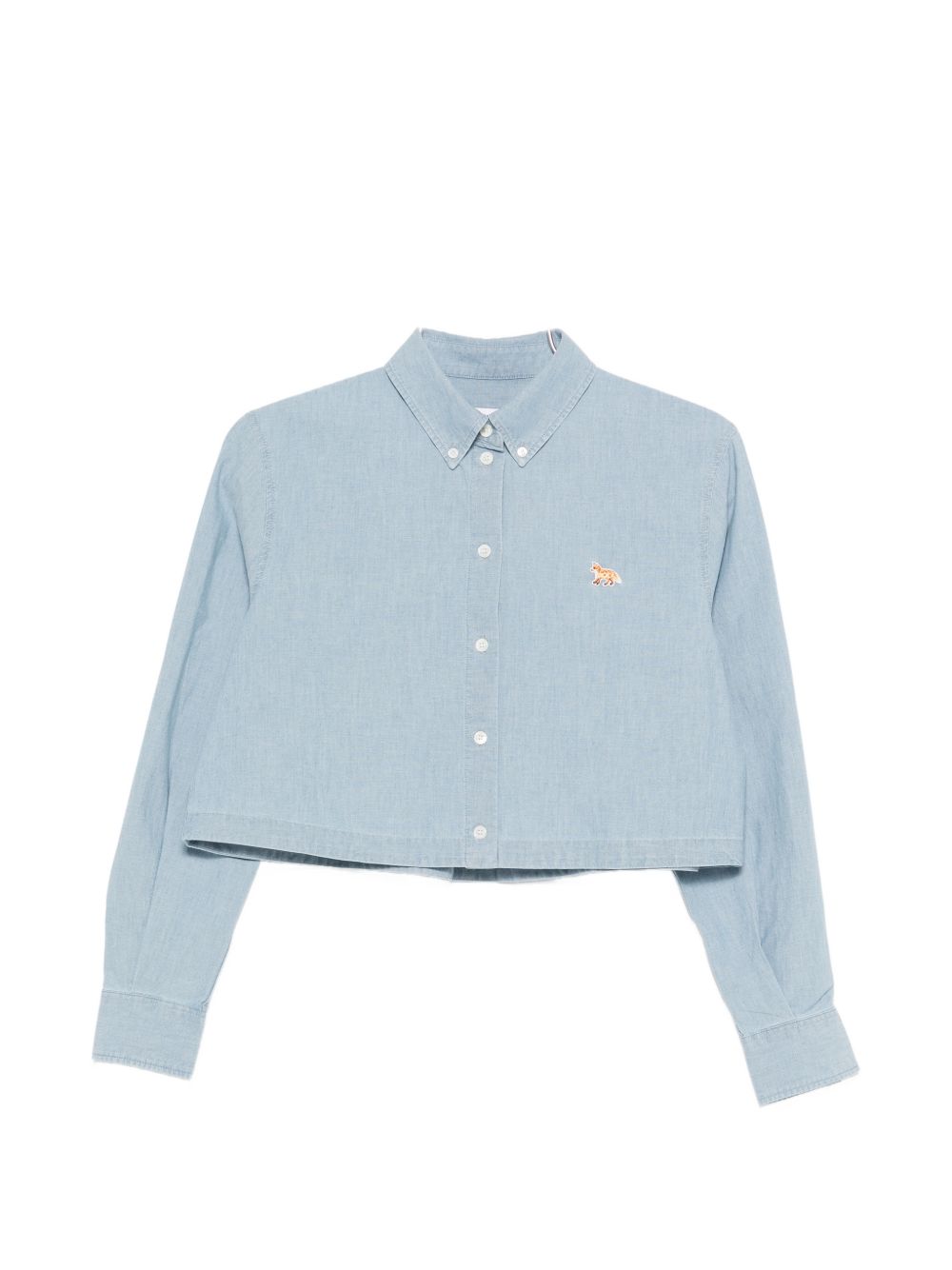 Maison Kitsuné Maison KitsunÃ© Baby Fox cropped shirt