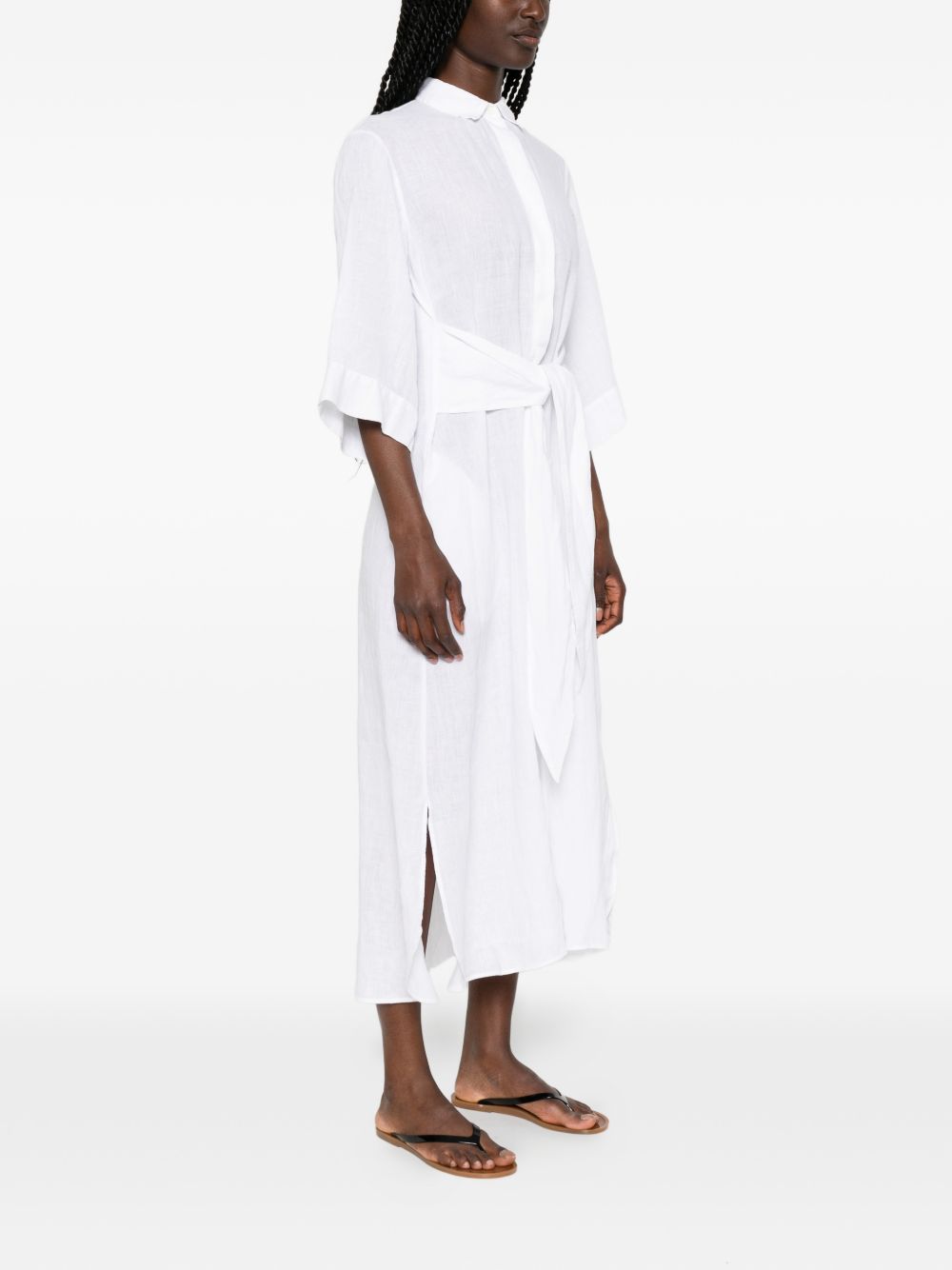Archivio '67 Linen chemisier dress