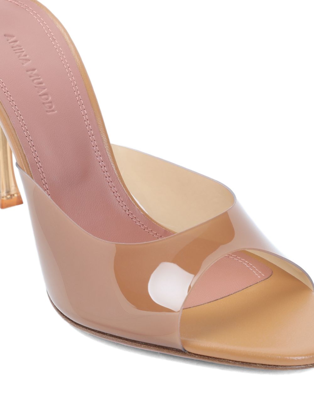 Amina Muaddi Alexa Glass Slipper Mules