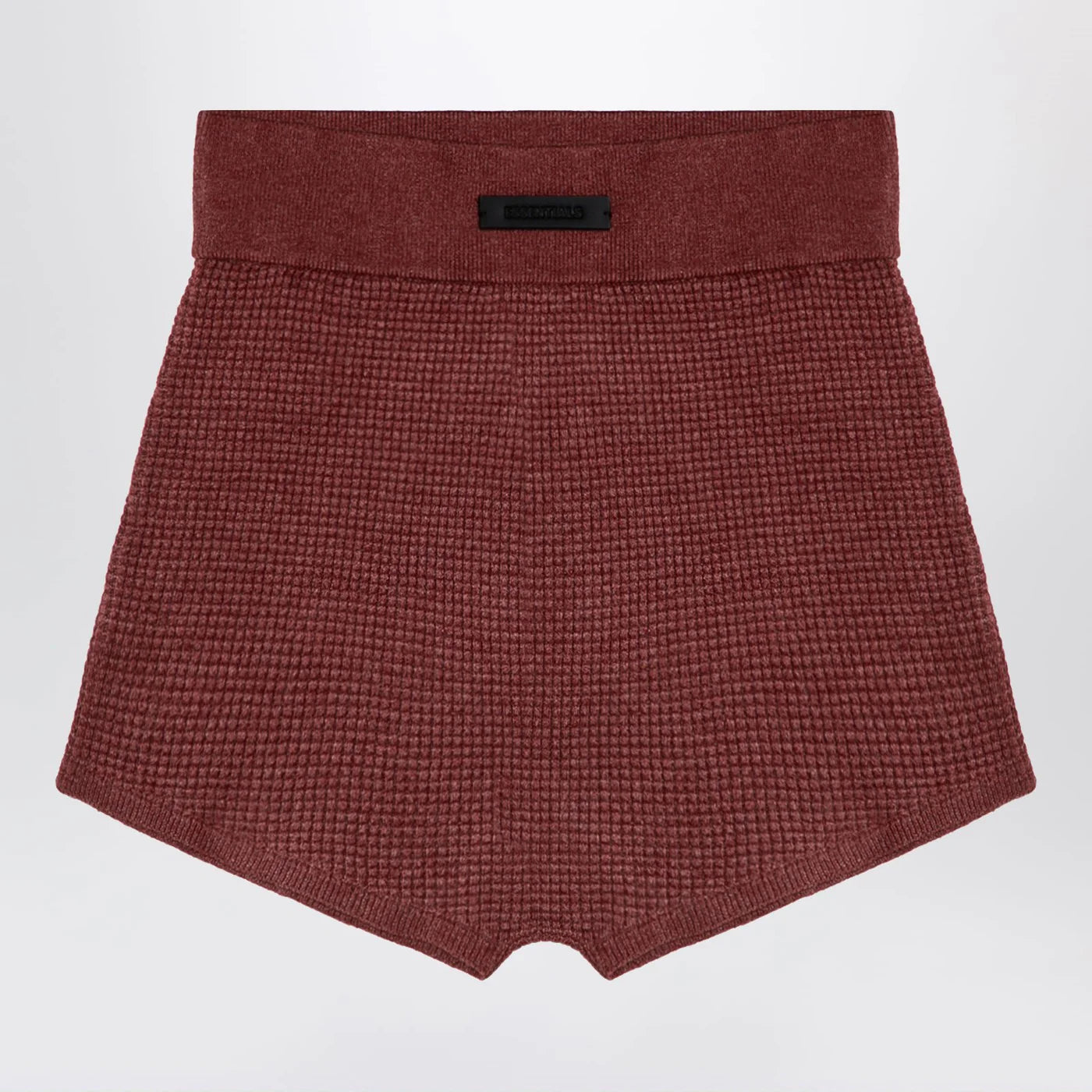 Fear of God Essentials Burgundy Honeycomb Shorts