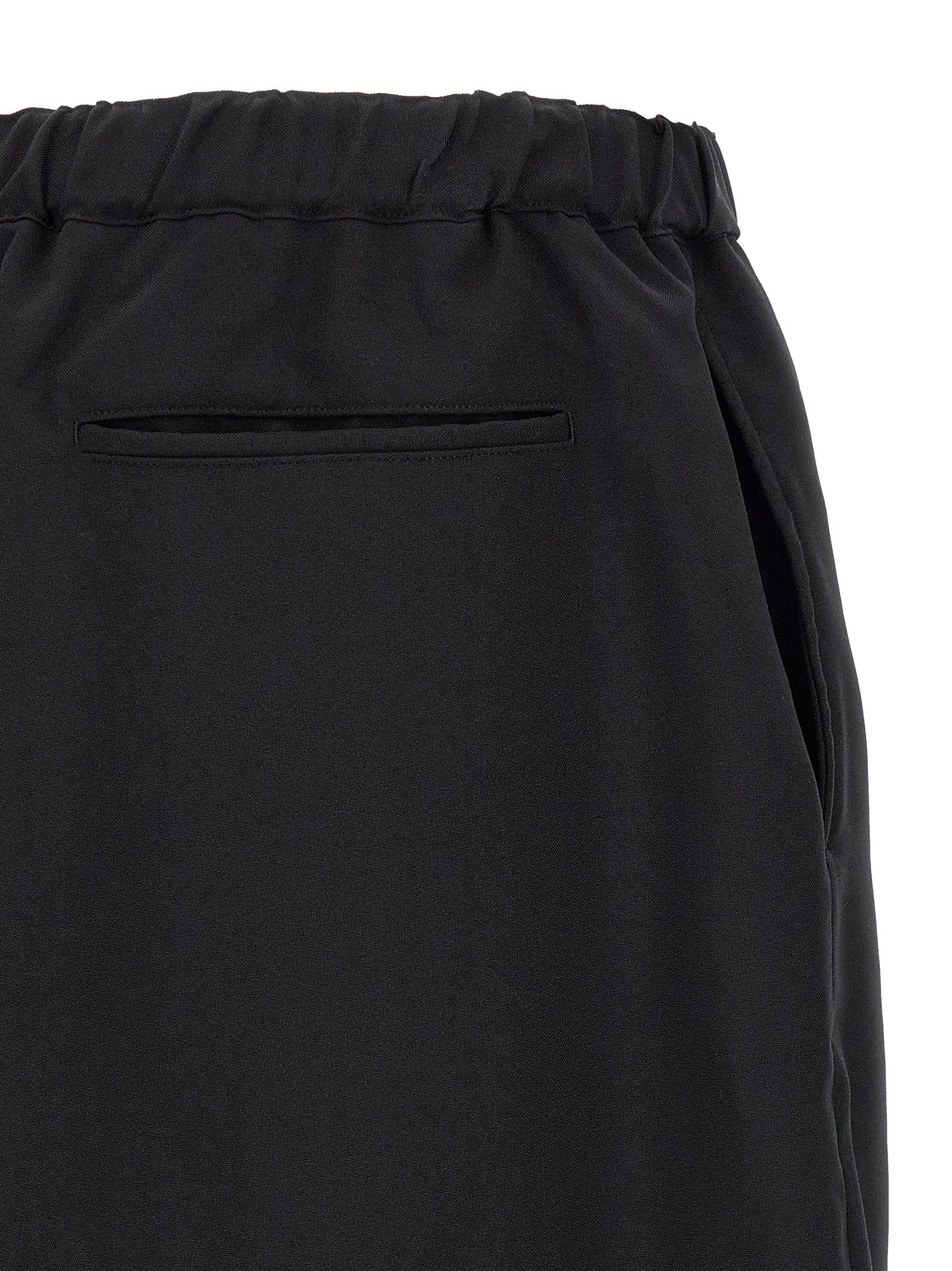 Comme Des Garcons Black Barrel Leg Pants